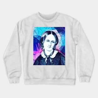 Emily Bronte Snow Portrait | Emily Bronte Artwork 6 Crewneck Sweatshirt
